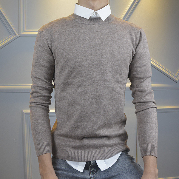 Pulover unic pentru bărbați, simplu, în trei culori