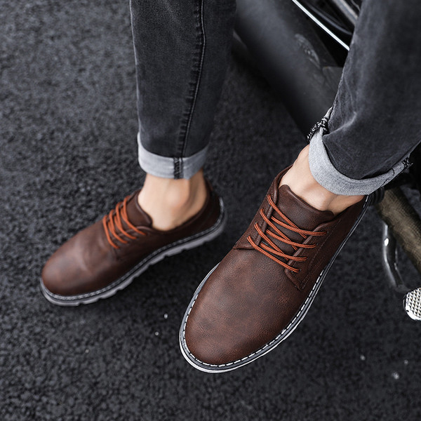 Pantofi barbatesti sportivi si eleganti din piele ecologica in trei culori