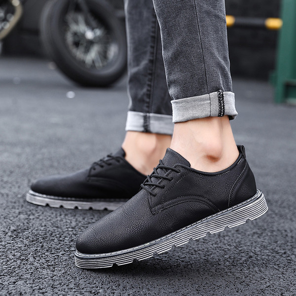 Pantofi barbatesti sportivi si eleganti din piele ecologica in trei culori