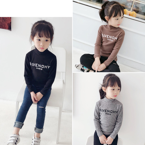 Bluza pentru copii in mai multe culori cu guler inalt