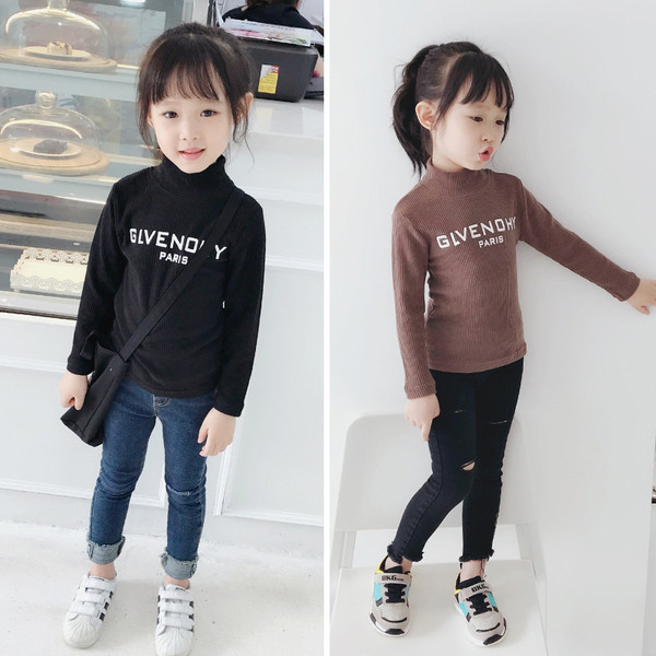 Bluza pentru copii in mai multe culori cu guler inalt