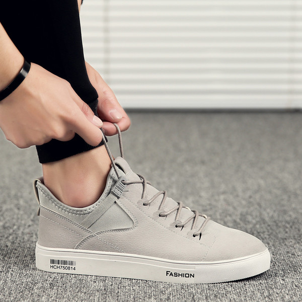 Adidasi de toamna barbatesti din piele intoarsa ecologica in trei culori