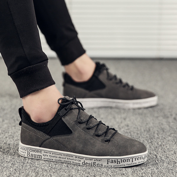 Pantofi sport barbati din piele intoarsa ecologica pentru toamna in trei culori