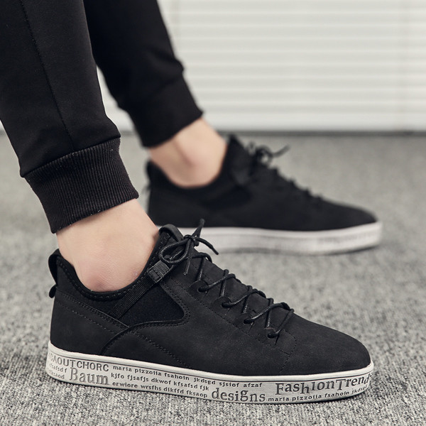 Pantofi sport barbati din piele intoarsa ecologica pentru toamna in trei culori