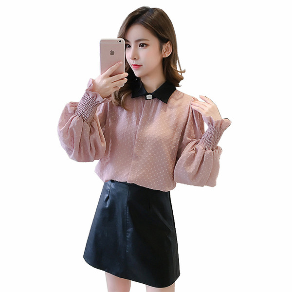 Cămașă elegantă de damă în trei culori