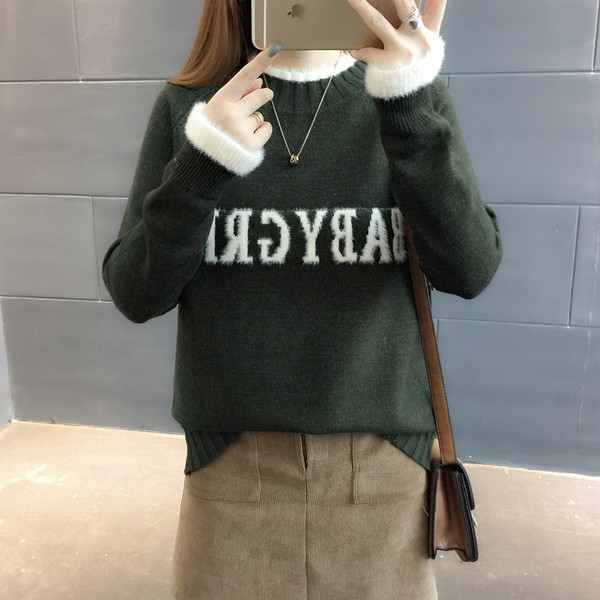 Pulover de dama cu inscriptie in mai multe culori