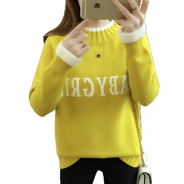 Pulover de dama cu inscriptie in mai multe culori