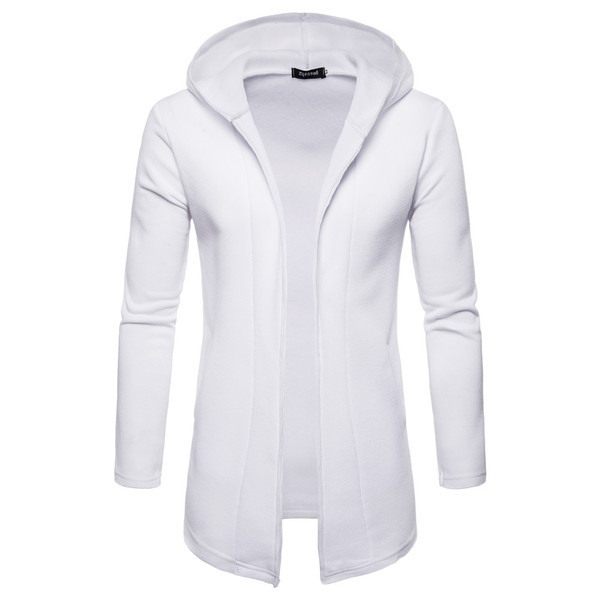 Ежедневна мъжка жилетка с качулка в черен, червен и бял цвят