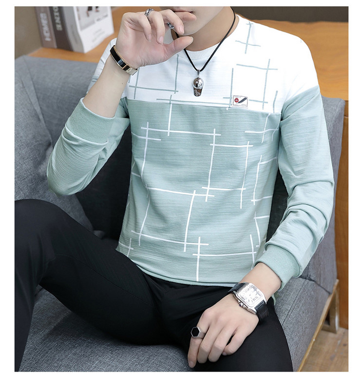 Pulover modern pentru barbati in trei culori cu panglici colorate