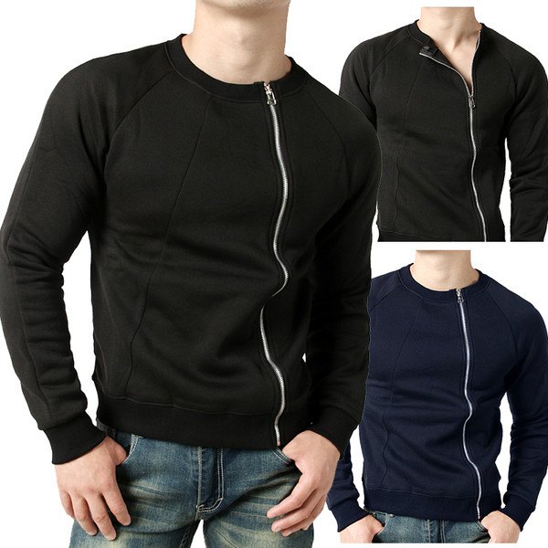 Vesta sport pentru barbati cu fermoar lateral in negru si bleumarin