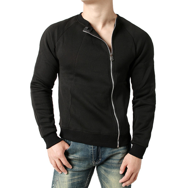 Vesta sport pentru barbati cu fermoar lateral in negru si bleumarin