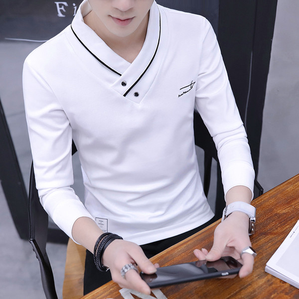 Pulover elegant pentru bărbați cu inscripție în patru culori