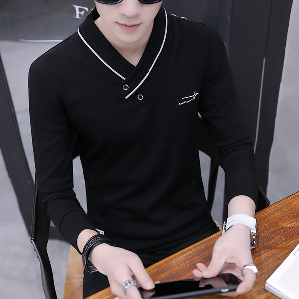 Pulover elegant pentru bărbați cu inscripție în patru culori