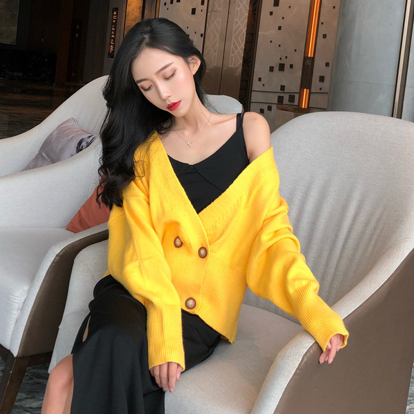 Vestă elegantă de damă cu decolteu în V în trei culori