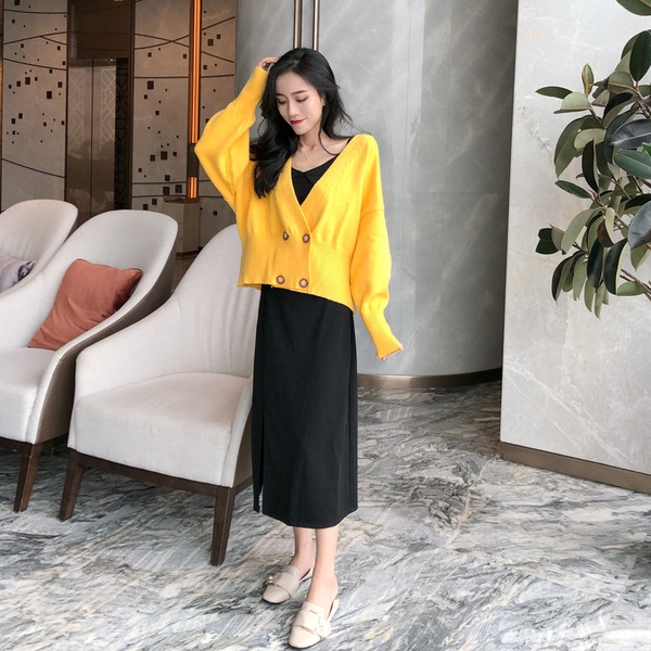 Vestă elegantă de damă cu decolteu în V în trei culori