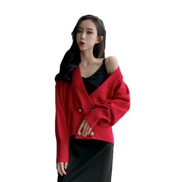 Vestă elegantă de damă cu decolteu în V în trei culori