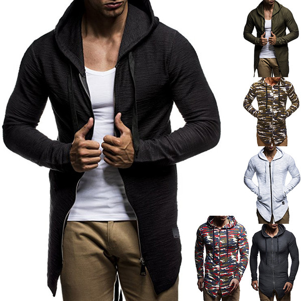 Férfi sportmellény kapucnival több színben