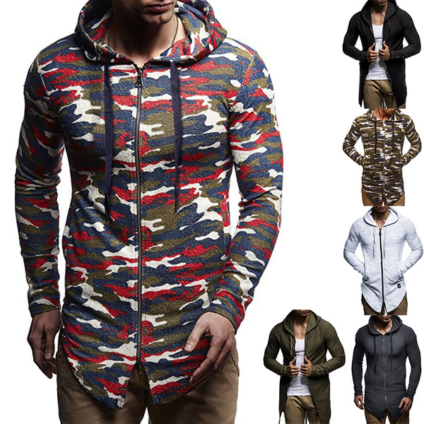 Férfi sportmellény kapucnival több színben