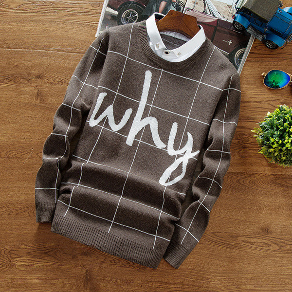 Pulover bărbătesc confortabil în trei culori cu inscripție