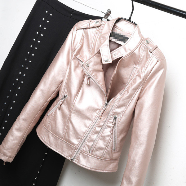 Geaca de dama NOU din piele ecologica model montata in diferite culori