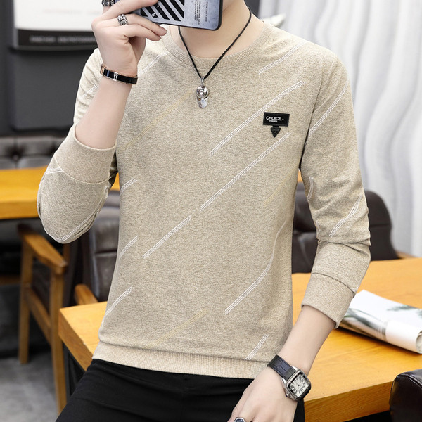 Pulover barbatesc modern cu panglici in mai multe culori