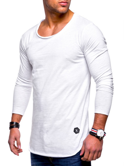 Ανδρική casual μπλούζα  με το O-neckline σε διάφορα χρώματα