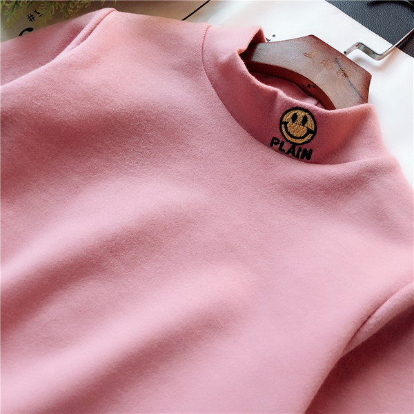 Pulover pentru fete pentru copii cu broderie pe guler