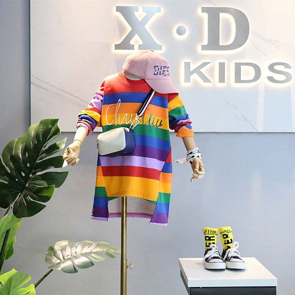 HIT Rochie actuala pentru copii model asimetric