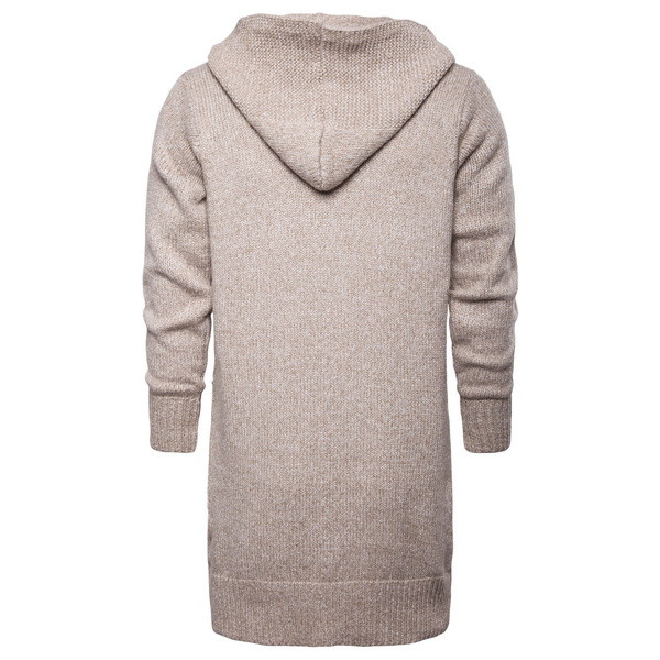 Vesta barbati groasa cu gluga si buzunare in trei culori - model lung