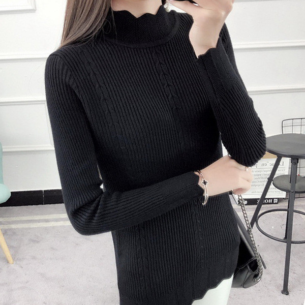 Pulover elegant pentru femei cu decolteu O in mai multe culori