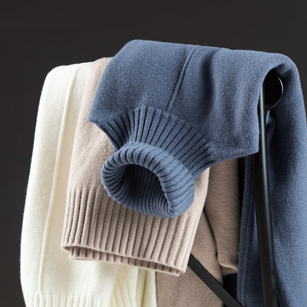 Pulover casual barbatesc cu guler inalt in diferite culori