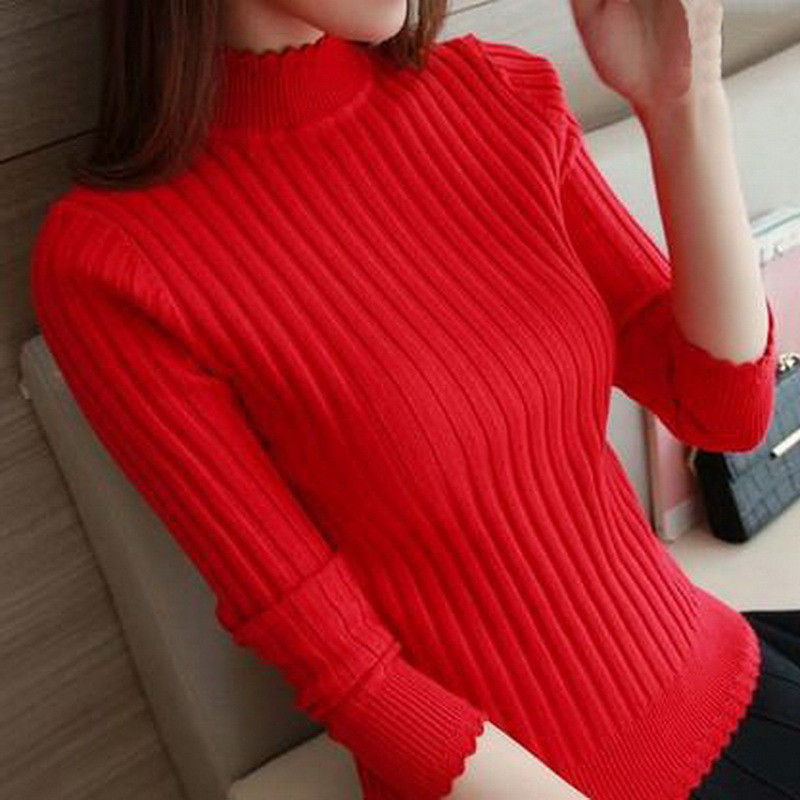 Pulover de dama elegant cu decolteu O in mai multe culori