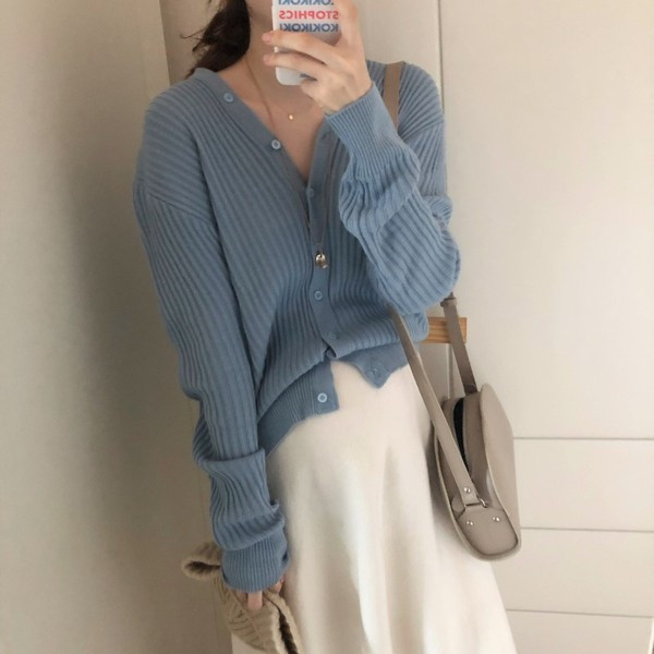 Cardigan dama model casual cu nasturi in patru culori