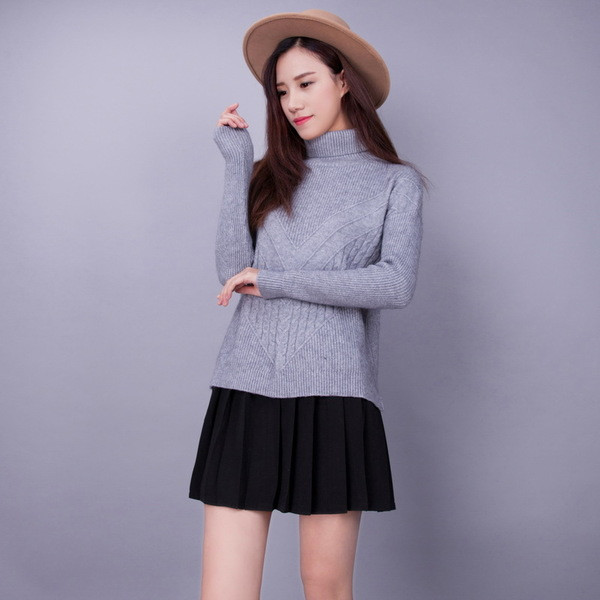 Pulover de dama cu guler polo in mai multe culori