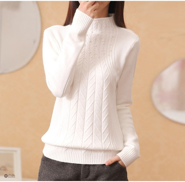 NOU pulover elegant de dama cu decor de perle