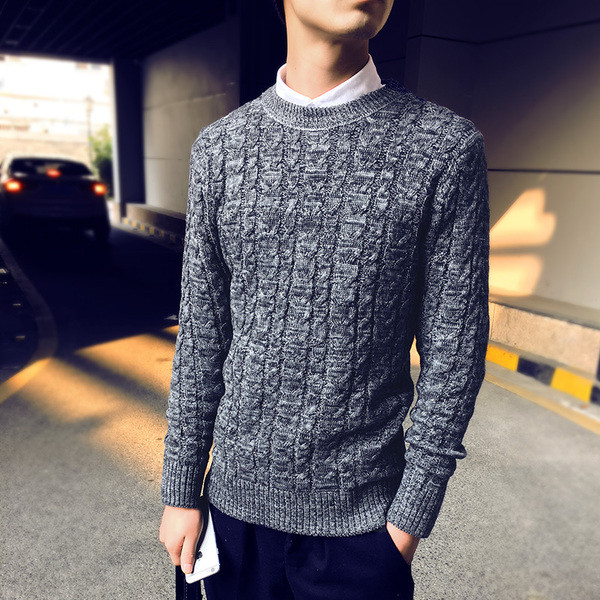 Pulover casual barbatesc tricotat in mai multe culori