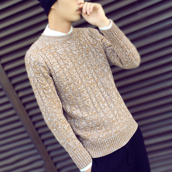 Pulover casual barbatesc tricotat in mai multe culori