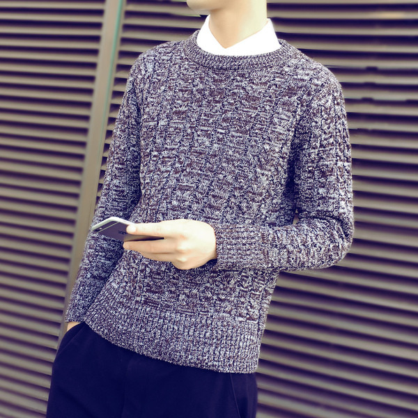 Pulover casual barbatesc tricotat in mai multe culori