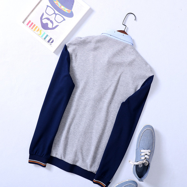 Cardigan pentru bărbați cu broderie în culoarea gri