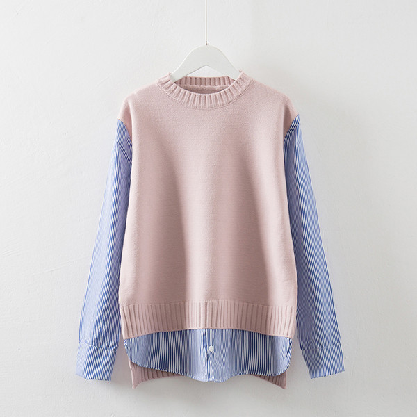 Pulover unic de damă cu guler în formă de O - trei culori