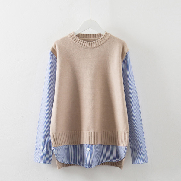 Pulover unic de damă cu guler în formă de O - trei culori