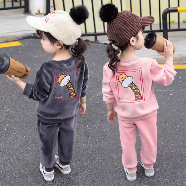 Set copii pentru fete bluza cu broderie colorata si pantaloni