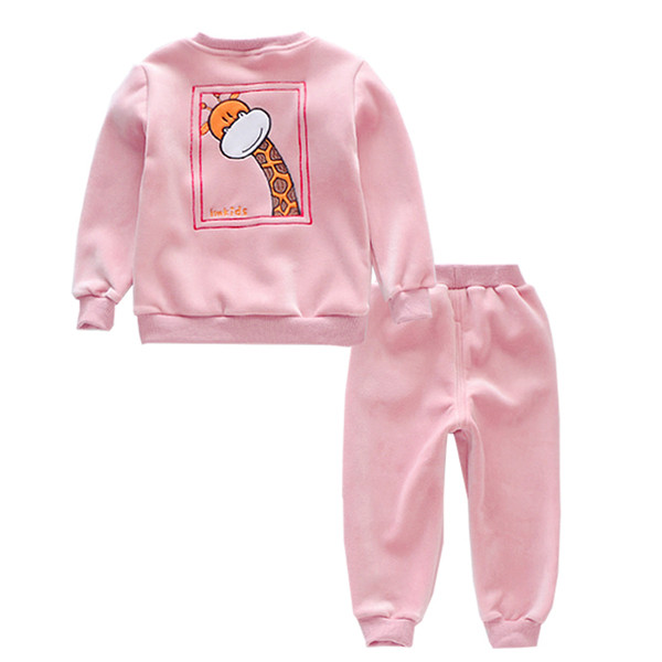 Set copii pentru fete bluza cu broderie colorata si pantaloni