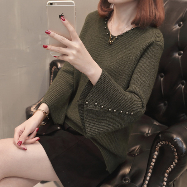 Pulover elegant de damă cu mâneci lotus în șase culori