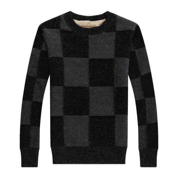 Χειμερινό  ανδρικό πουλόβερ σε τετράγωνα σε δύο χρώματα