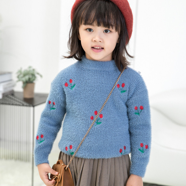 Pulover pentru copii in mai multe culori cu broderie
