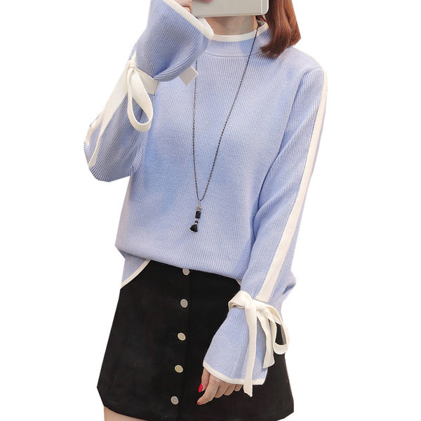 Pulover elegant de damă cu decolteu în formă de O