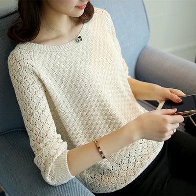 Модерен  дамски пуловер в няколко цвята