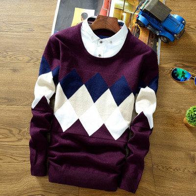 Καθημερινό ανδρικό πουλόβερ  σε τέσσερα χρώματα