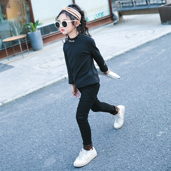 Παιδική casual μπλούζα σε λευκό και μαύρο